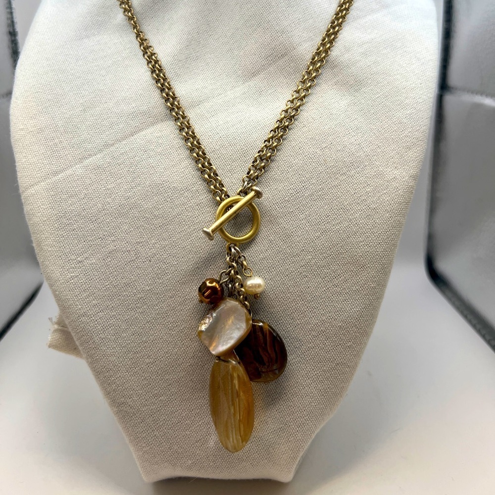 Lia Sophia Natural Charm Yellow Gold  Necklace